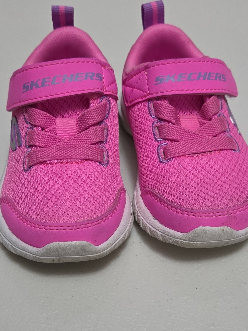 Skechers Comfy Flex Moving On Toddler Girls Pink Sneakers Size 5